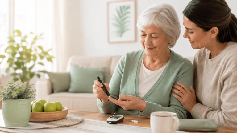 Pflege bei Diabetes im Alter: 8 alltagstaugliche Tipps für Angehörige
